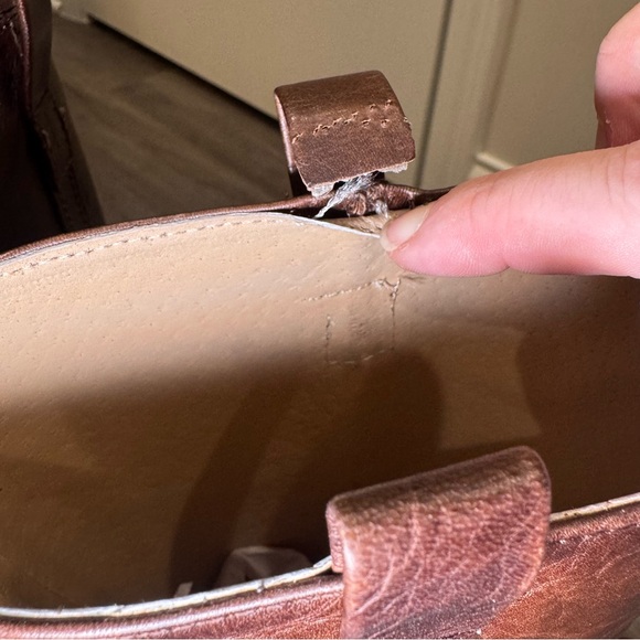 Cleo + Wolf Scout Round Toe Heeled Brown Leather Fashion Boots - Picture 9 of 13